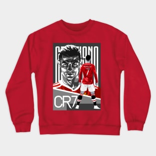 Cristiano Ronaldo in Red Crewneck Sweatshirt